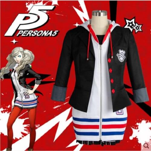The Anime Persona 5 Anne Takamaki cos Full set of daily uniform cosplay costume women R