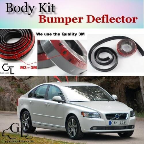 Bumper Lip Deflector Lips For Volvo S40 S40L Front Spoiler Skirt For TG Friends to Car Tuning View / Body Kit / Strip