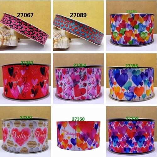 Free shipping 2019 new arrival ribbons Hair Accessories ribbon 10 yards printed grosgrain ribbons 27354