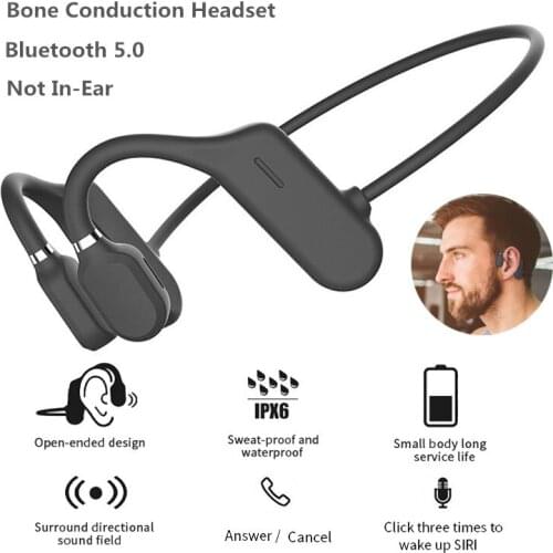 Wireless Ear Hook Bluetooth-compatible Earphones Sports In Ear Earbuds With Mic Bone Conduction Headsets For Iphone Xiaomi
