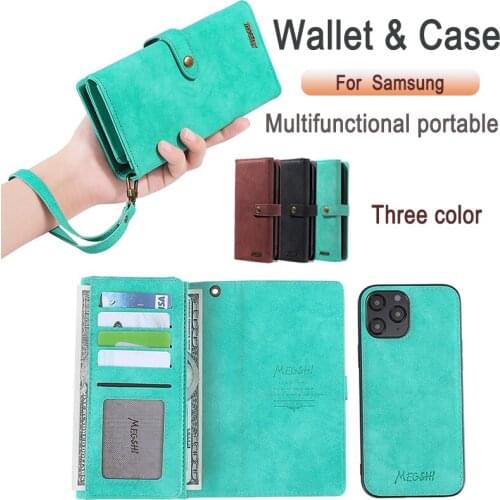 Cell phone Case for Samsung A51 Ultra Plus A71 A32 A41 Note 20 10 Plus A70 A50 A20 S9 S8 Plus luxury Wallet Flip Cover