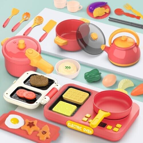 Children Simulation Educational Kitchen Toys Learning Play House Game Set Mini Kitchen Toys Intelligence Juguetes Toys BC50GJJ