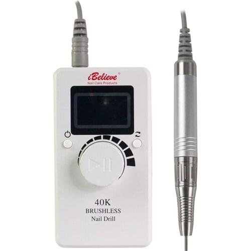 80W 40000RPM Pro Brushless Motor 2LCD display Electric Manicure machine Pedicure Tool Nail Drill equipment For Manicure
