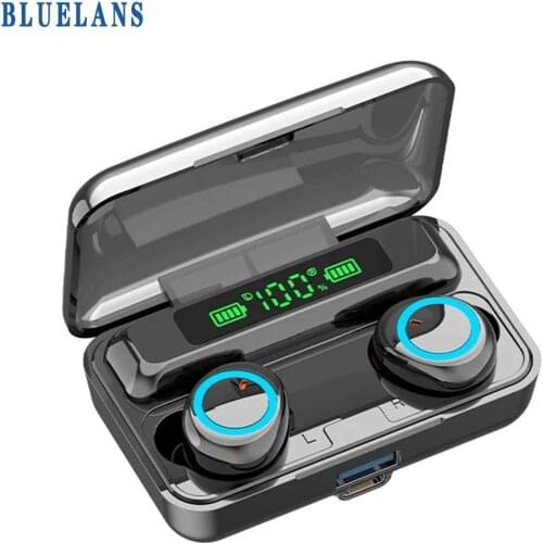 F9-3 TWS Bluetooth 5.1 Wireless Rechargeable Mini 9D Stereo In-ear Earphone
