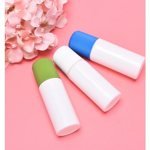 1 Pcs 30ML White Medicine Liquid Bottle With Blue Sponge Applicator Soreness Liquid Bottle With Sponge Applicator
