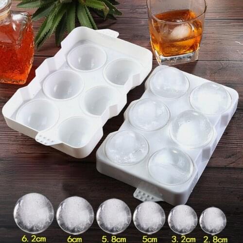 Ice Ball Mold Round Whiskey Ice Cube Maker Bar Home Ice Tray Spherical Ice Wine Large Frozen Household Ice Box Mold Coolers