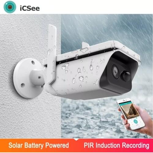 Cellphone Remote Monitor 360 Degree Rotation 1080P 2MP 128G Outdoor Two-Audio AI Human Detection IP WIFI Solar Powered Camera