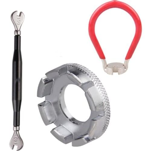 Mountain Bike Bicycle Spoke Wrench Knitting Wheel Set Wire Adjustment Tool Set Bicycle Repair Tools Chain Cutter Spoke Wrench