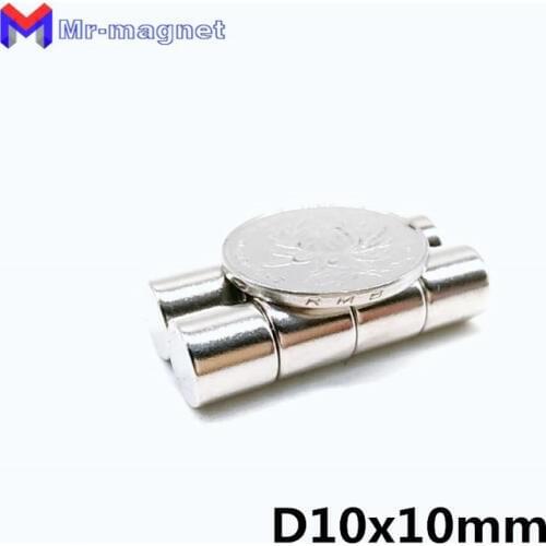 Magnet 200pcs 10x10mm NdFeB Magnet 10x10 N35 powerful neodymium 10*10 Magnet d10*10mm, D10x10mm magnet can be customized