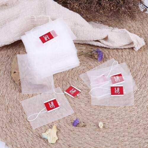 100Pcs Tea Bags Infuser With String Heal Seal Sachet Filter Paper Empty Tea Bags Party Gift Tea Bag Organizer 5x6cm/6x7cm/7x8cm
