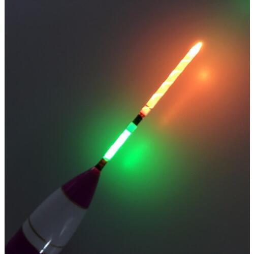 1Pcs #0.8-#3.0 LED Electronic Fishing Floats Bobber Rock Saltwater Sea Fishing Buoy Bobbers Night Lighted Fishing Float Wood