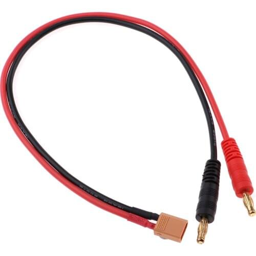 4mm Bullet/Banana Male to XT30 Charge Cable Lead 35.5cm for RC LiPO Battery