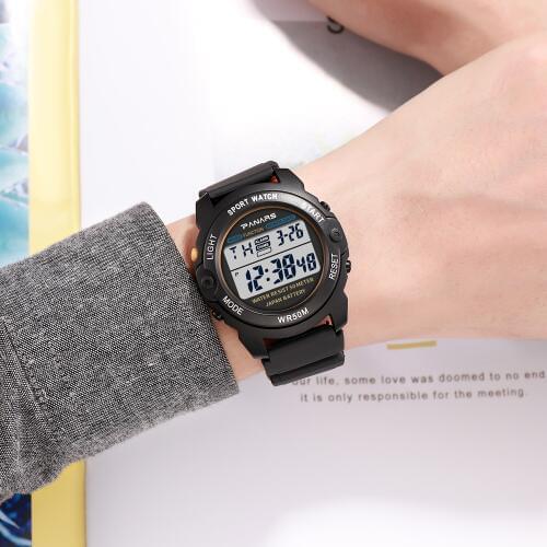 RGTOPONE Sport Digital Watches Mens Waterproof Electronic Luminous Alarm Clock Wrist Watch Outdoor for Student Male Kid Women