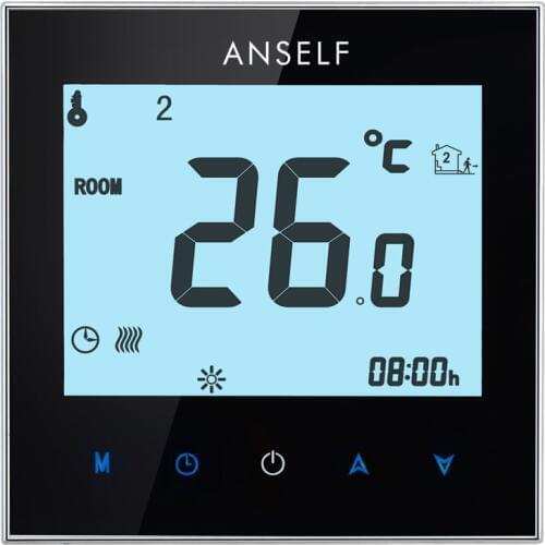 Thermoregulator Touch Screen Weather Station Thermostat Thermocouple Warm Floor Electric Heating System Temperature Controller