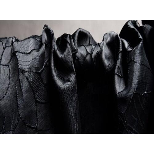 Lotus leaf pattern three-dimensional jacquard designer fabric/half size price