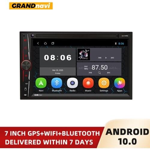 Universele Auto Radio Android 10.1 1+16G Optional 7'' Touch Screen Car Multimedia Player GPS Wifi Bluetooth Rear View Camera