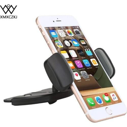 XMXCZKJ Universal CD Slot Car Mount Phone Holder with Spring Holder 360 Degree Cars Stand for Iphone 11 Samsung Xiaomi Huawei