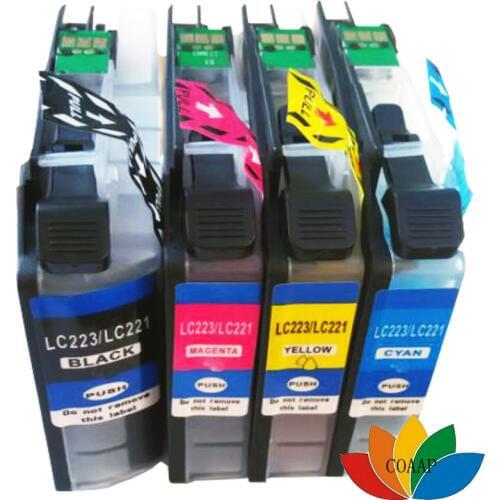 4pcs Compatible ink Brother LC123 LC127 LC125 for MFC-J870DW MFC-J650DWMFC-J425 MFC-J6720DW MFC-J6520DW DCP-J4110DW DCP-J132W
