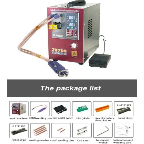SUNKKO 737DH 4.3KW Spot Welding Machine Upgraded Induction Delay Battery Spot Welding Machine 18650 Lithium Battery High-power S
