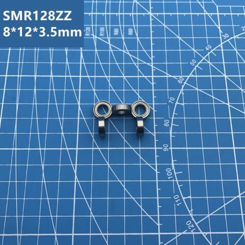 Free Shipping high quality SMR128ZZ (10PCS) 8*12*3.5 mm Stainless Steel Miniature SMR128 ZZ Ball Bearings SMR128-ZZ
