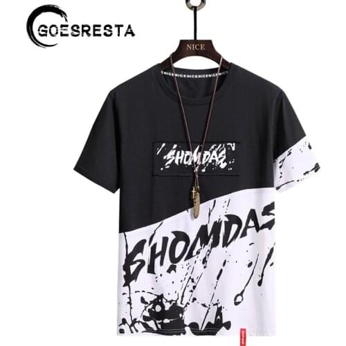 Large Size S-9Xl Men T Shirts 2021 Streetwear Hip Hop Splicing Summer Tshirt Men Harajuku Korean Casual Short Sleeve Loose Tops