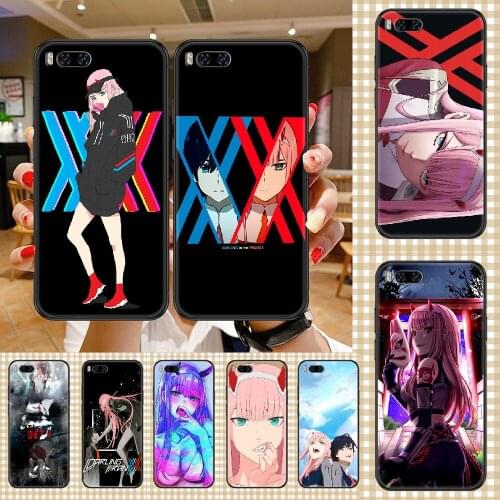 Anime DARLING in the FRANXX Phone case For Xiaomi Mi Max Note 3 A2 A3 8 9 9T 10 Lite Pro Ultra black luxury funda painting