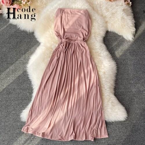 HANGCODE Pink Summer Dresses