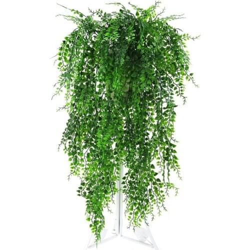 Artificial Hanging Plants Ivy Vine Fake Leaves Greeny Chain Wall Home Room Garden Wedding Garland Outside Decoration