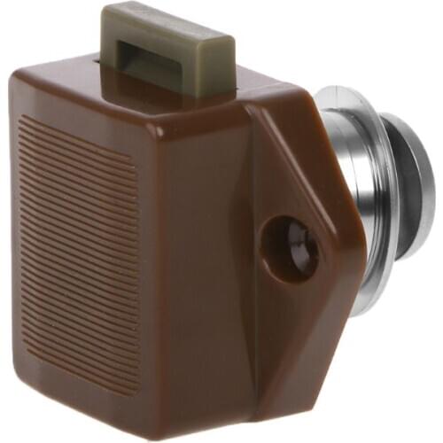 Mini Push Button Boat Mortorhome Showcase Door Catch Lock Van RV Caravans Yacht Furniture Drawer Cabinet E7CA