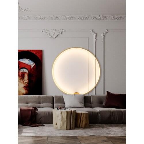 Minimalist Wall Lamp Wiring-Free Living Room Background Wall Lamp Decorative Lamp Atmosphere Lamp Nordic Bedroom Bedside Lamp