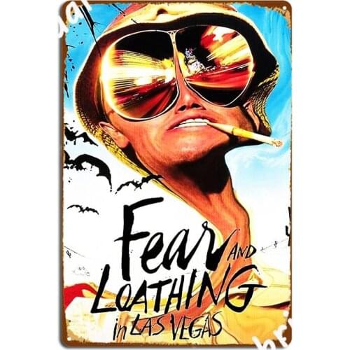 Fear And Loathing In Las Vegas Poster Metal Sign Poster Decoration Bar Cave Wall Pub Tin Sign Posters
