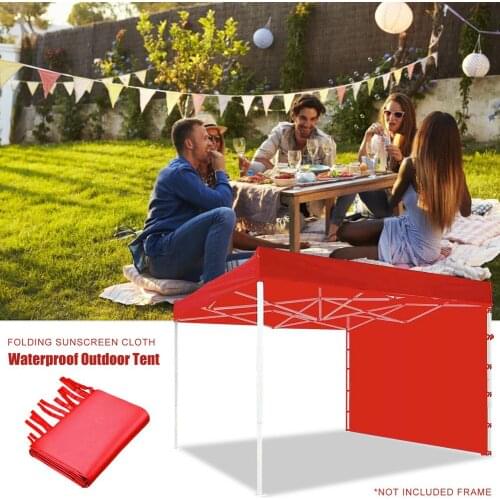 Fold Oxford Cloth Party Tent Single Sidewall Waterproof Garden Patio Outdoor Canopy Sun Wall Sunshade Tarp Sunshade No shelf