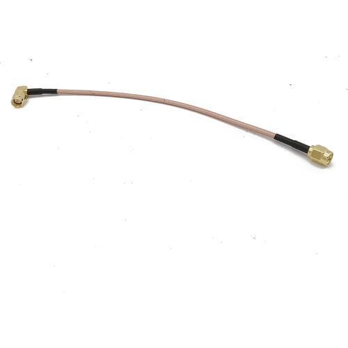SMA Male Right Angle to SMA Male Plug Straight RG316D Double Shield Silver Low Loss Cable For Router Antenna WLAN WI-FI 7-50CM
