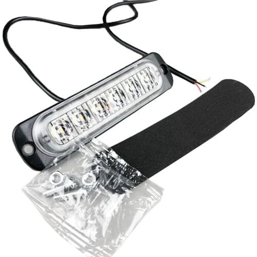 12-24V 6-Bead Retrofit LED Decorative Flashing Light Strobe Warning Lights For Car Motorcycle OFV SUV Truck Pickup Forklift