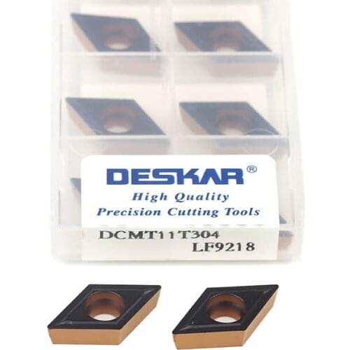 Internal Turning Tools DCMT11T304 DCMT11T308 LF9218 High Quality Two-Color Carbide Inserts Rhombus Turning Tools Cutting Blades