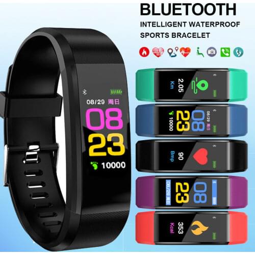 FXM New ID115 PLUS Color Screen Wristband Sport Watch Men Fitness Race Go Tracker Fashion Childrens Watches for Men Women Child