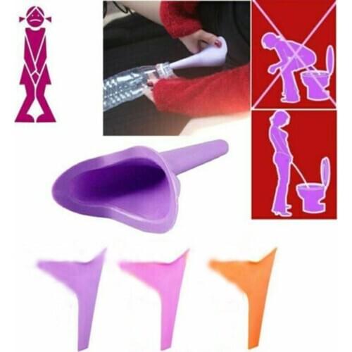 10 pcs Women Stand Up & Pee Urinal Toilet Female Soft Silicone Urination Device Tool