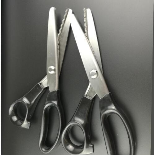 23.5cm Sewing Cut Dressmaking Tailor Shear Pinking Scissor Leather Handicraft Fabric Upholstery Tool Textile Sewing Accessories