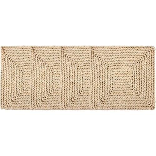 4 Pcs Corn Straw Woven Placemats,Square Placemats Handmade Braided Heat Resistant Placemats Coasters for Dining Table