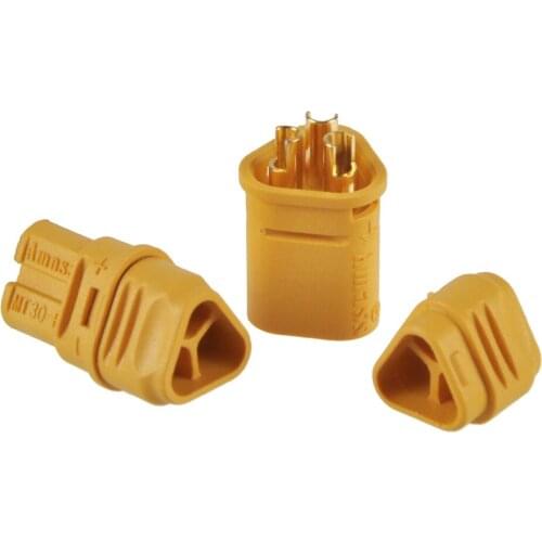 2 Pairs AMASS MT30 2mm 3 pole Bullet Connector Plug Set For RC ESC to Motor