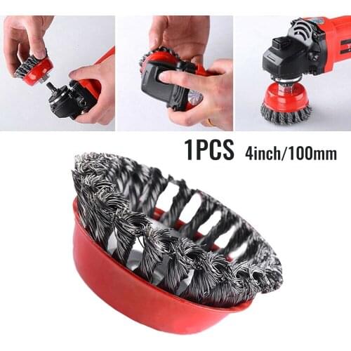 Accessories Wire Brush Cleaning For Angle Grinder TE242 Knot M14 Thread