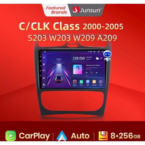 Junsun Android 10.0 4G Car Radio Multimedia Player For Mercedes Benz C Class CLK Class S203 W203 W209 A209 2000-2005 No 2din dvd