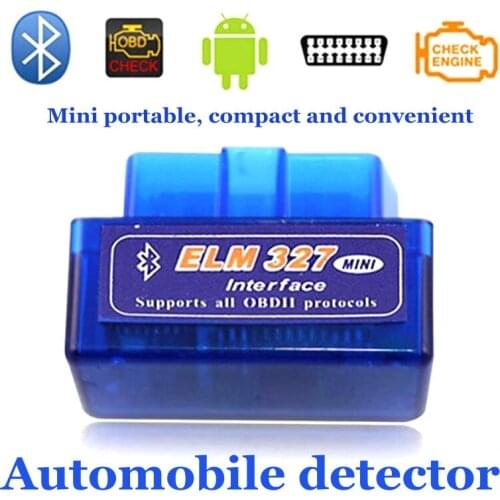Car Scanner V2.1 OBD2 ELM 327 Android Mini Bluetooth Universal Automobile Detector Auto Accessories Repair Tools Instrument 1PC