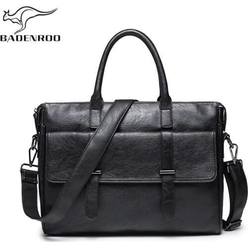 BADENROO Men's Leather Briefcases
