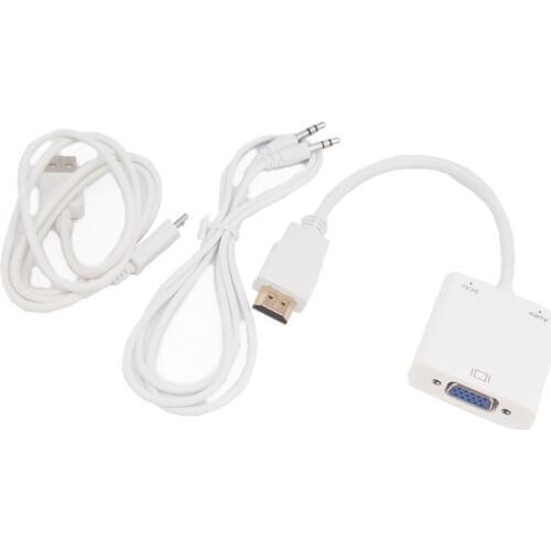 Free shipping Raspberry pi HDMI to VGA converter convert line turn the computer monitor dedicated