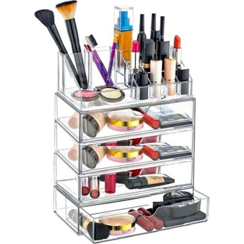 Meleni Home Gift 5 Layer 17 Division 4 Drawers Manicure Set Accessory Organizer Nail Polish Organizer x 22,5 12,5x21, cm