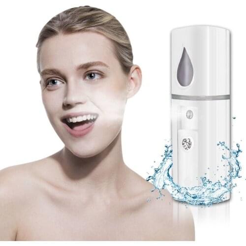 Mini Nano Face Steamer USB Rechargeable Facial Mister Steamer Skin Mouisture Face Humidifier Cleansing Skin Care Tools HUFU