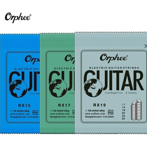 Orphee 6pcs/set Nickel Plated Steel Guitar Strings For Electric Guitar With Original Retail Package Guitar Accessories