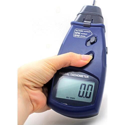 Professional Photoelectric Contact Tachometer Non-contact Surface Speed Measuring Meter Digital Tachometer SM6236E For Motor Car