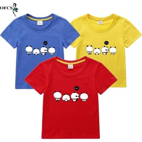 Retail Sale 2-12 Years Old Childrens Short Sleeve T-shirt Cotton Cartoon Fashion Soft T-shirts Kids Boys And Girls Tops 50% OFF